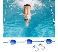 Separador de cuerda de seguridad personalizable, kit de línea flotante, segmentación de áreas peligrosas para hoteles, villas y parques acuáticos, incluye ganchos y flotadores para una fácil