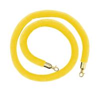 Separador de cuerda, poste/cuerdas control multitudes, barrera colgante for filas VIP, con ganchos, for fiestas y cines(Yellow,2.7M/106Inch/8.9Ft)