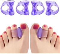 Separador de dedos de gel 12x para corrección de juanetes, dedos superpuestos, dedos en martillo, dedos en garra, hallux valgus, relajación de dedos, alivio del dolor de pies para hombres y mujeres
