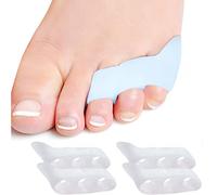 Separador de dedos de Gel de 4 piezas, separador de dedos pequeños y Protector espaciador, separador de dedos de los pies, alivio de la presión y el dolor de los dedos de los pies