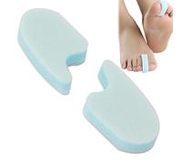 Separador de dedos de los pies, separadores de dedos de espuma, corrector de juanetes, espaciadores de dedos de espuma transpirable, alivio del dolor, separadores de dedos de esponja reutilizables