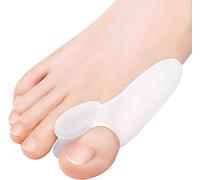 Separador de dedos de silicona, 4 unidades, tamaño universal, gel suave mejorado, corrección de juanetes, sin BPA