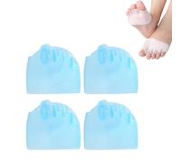 Separador de Dedos de Silicona, Separadores de dedos de los pies, Corrector de Dedo Gordo para Juanetes, Alisador de Dedos de los Pies, para Yoga, Martillo, Juanetes (2 Pares Azules)