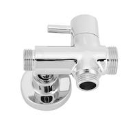 Separador de Duchas, Desviador de Ducha Resistente a los Arañazos G1 / 2in Superficie de Galvanoplastia Estable Cobre para Cocina para Baño Doméstico