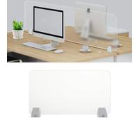 Separador de escritorio acrílico - Partido independiente para estudiantes y oficinas, mesa portátil Wortat (90 x 30 cm)