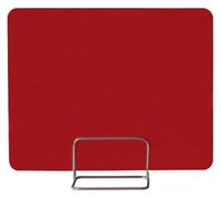 Separador de escritorio de PVC multicolor con clip acrílico Sn varios tamaños (rojo, 40 x 30 cm), ideal para oficina en casa, privacidad