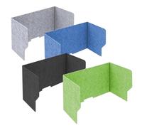 Separador De Escritorio, Divisor Acústico Para Escritorio, Separador De Oficina De Fibra De Poliéster, Reduce El Ruido Y Distracciones Visuales Adecuado, Fácil De Plegar Y Guardar(Green,60cm)