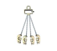Separador de Gancho para Barril de Acero aleado, Abrazadera de elevación de Tambor Duradera, Eslinga de Cadena de elevación de Acero con Cuatro Cadenas, almacén Industrial (Estilo 2)