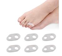 Separador de Gel para Dedos del Pie, Correctores de Juanete, 3 Pares Separadores de Dedos, Separador Dedos Pie, Separador de dedos, Cojines para Dedos Pequeños, Separadores de Dedos de Silicona