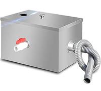 Separador de Grasa Acero Inoxidable para Cocina y Restaurante, Trampa de Grasa Interceptor Comercial Separador de Grasas, Entrada de Agua 1/2 Opcional(Size:35 * 20 * 20cm)