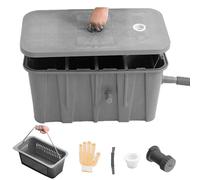 Separador De Grasa Comercial Para Instalación Bajo Encimera, Separador De Agua Y Aceite De Plástico De 15/29/41 Litros, Entrada De 3-4 Cm, A Prueba De Olores Para Fregadero De Cocina ,65*35*31CM,Left