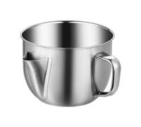Separador de grasa de acero inoxidable, olla coladora de, separador de grasa doméstica resistente, filtro de líquido de sopa y cocina, herramienta culinaria duradera, accesorio de cocina útil