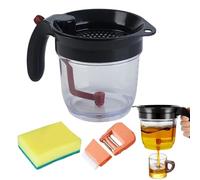 Separador de grasa para cocinar, malla fina que conserva los nutrientes, separador de salsa con colador de aceite, para inauguración de la casa, fiesta, cumpleaños, celebración, ama de casa, adultos