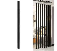 Separador de habitación ajustable de 145 cm para escaleras, ático y terraza, barra de separación sin taladro, elegante diseño de celosía, 145 cm, 1 unidad