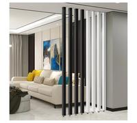 Separador de habitación con listones de hierro de suelo a techo, 1 pieza para paredes de entrada, ideal para hoteles, restaurantes y hogares (7 raíces, 190 cm, 190 cm, 1,9 m)