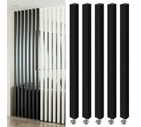 Separador de habitación de listones ajustable, iones de suelo a techo para sala de estar y oficina, elegantes paneles de pared para privacidad y gestión del espacio