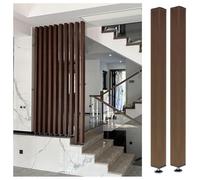 Separador de habitación de listones de madera de suelo a techo, 190 cm / 74.8in, partito de madera para baño, guardería, estudio, apartamento, 1 pieza
