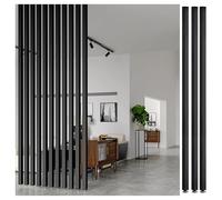 Separador de habitación de listones de metal, elegante pantalla de hierro para pasillo, baño, cocina, separador de columnas de 8 raíces, 155 cm, poste decorativo