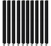 Separador de habitación de madera ajustable en la pared, paquete de 10 columnas de lamella para sala de estar, pasillo, entrada, restaurante, altura 70240 cm