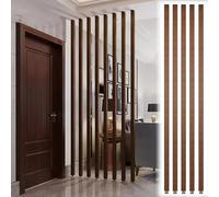 Separador de habitación de madera alto Partit Sn - Columna decorativa hueca Slish para sala de estar, oficina, restaurante, aislamiento de privacidad y separador de espacio