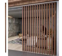 Separador de habitación de madera de 70-200 cm de altura ajustable, sin taladro, para salón, comedor, estudio, 1 unidad, 190 cm