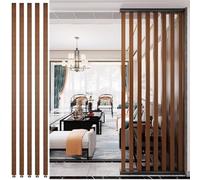 Separador de habitación de madera personalizable de suelo a techo, 70-240 cm de alto, moderno panel de listones cuadrados para decoración del hogar, oficina y entrada, instalación sin taladro