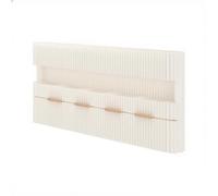 Separador de habitación de papel plegable retráctil blanco para habitación, separador temporal con estantes extraíbles de madera, 180 x 400 cm