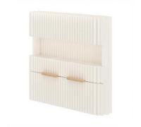 Separador de habitación de papel plegable retráctil blanco para habitación, separador temporal con estantes extraíbles de madera, 180 x 200 cm