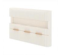 Separador de habitación de papel plegable retráctil blanco para habitación, separador temporal con estantes extraíbles de madera, 180 x 300 cm