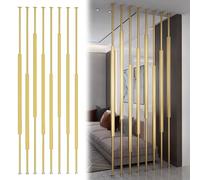 Separador de habitación independiente, 8 pilares separadores de pared ajustables para sala de estar, dormitorio y oficina, 63 pulgadas de alto, poste de división de privacidad, columna decorativa que