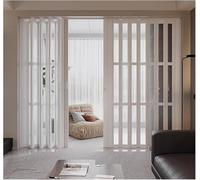 Separador de habitación para puerta corredera de armario con vidrio acrílico, diseño plegable que ahorra espacio para hogares modernos