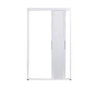Separador de habitación plegable de acordeón, doble puerta corredera abierta para uso interior en armario, cocina y dormitorio, diseño que ahorra espacio para un uso versátil