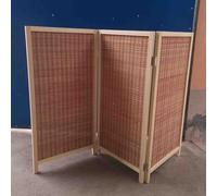 Separador de habitación plegable de madera, pared de división de oficina independiente, pantalla de privacidad para el pasillo y puerta del hogar