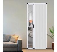 Separador de habitación plegable retráctil, puerta de acordeón opaca para dormitorio, patio, armario, oficina, fácil instalación sin taladros para inquilinos