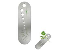 Separador de hojas de verduras de acero inoxidable y metal, herramienta de cerámica para pelar hierbas, divertidos utensilios de cocina, exquisito recipiente para pelar hierbas, regalo ideal para la