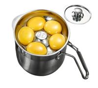 Separador de huevos, 6 separadores de yemas de huevo, acero inoxidable, utensilios de cocina para hornear, taza separadora de huevos de alimenticio de acero inoxidable con capacidad de 1000 ml y
