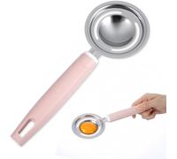 Separador de huevos de acero inoxidable de 20,5 cm, separador de yemas y separadores de proteínas para merengue, bizcocho y mayonesa, apto para lavavajillas, inoxidable, ergonómico, para principiantes