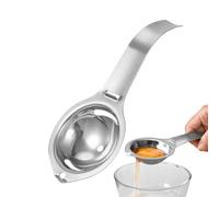 Separador de huevos de acero inoxidable, filtro de yema de huevo | Práctica herramienta de cocina para tamizar fácilmente las claras de huevo | Filtro de acero inoxidable resistente al calor para past