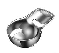 Separador de huevos de cocina con 3 agujeros de filtro, construcción de acero inoxidable que garantiza durabilidad e higiene para una separación eficiente de yema de huevo y blanco