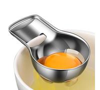 Separador de huevos, divisor de yemas, acero inoxidable, filtro compacto de alimenticio, colador fácil de tamizar, 2.24 x 3.54 x 1.57 pulgadas, ideal para hornear, cocinar, pasteles, pasteles