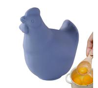 Separador de huevos, herramienta separadora de huevos, 3,35 x 2,95 x 1,97 pulgadas, silicona blanca, filtro de alimentos, utensilio de cocina para hornear, uso de chef restaurante