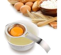 Separador de huevos Yema de huevo Filtro blanco Divisor de huevos de grado alimenticio Tamiz de huevo de acero inoxidable Gadget de cocina Herramienta para hornear/panadero Extractor de huevos