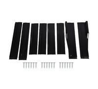 Separador de Labios de Alerón de Panel Basculante de Extensión de Faldón Lateral Negro Brillante de 78,7 Pulgadas para Coche Universal, Reduce la Resistencia Al Aire, Mejora la