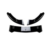 Separador de labios de parachoques delantero Para Vw Para Golf 5 Para GTI Para MK5 Para Jetta Alerón de parachoques delantero Borde inferior(Gloss Black)