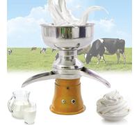 Separador de Leche Eléctrico de 5L - Máquina Separadora de Crema de Acero Inoxidable 10500Rpm para Procesamiento de Leche de Vaca, Cabra y Camello