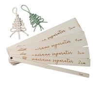 Separador de macramé de madera, patrón espaciador de macramé, separador de madera, herramienta de guía, regla de cuerda para trenzar, regla de madera, regla de macramé, organizador de plantillas para