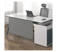 separador de mesa oficina Biombo de escritorio de 60 cm de altura for cubículos de oficina, panel de privacidad insonorizado bajo el escritorio, separador de escritorio(Dark Gray,Lenght 108cm/42.5in)