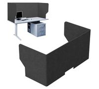 Separador De Mesa Panel De Privacidad, Divisorio Acústico Para Escritorio, Partición De Pantalla, Reducción De Ruido, Para Oficinas, Bibliotecas, Aulas, Área De Oficina Abierta(Darkgray,100cm)