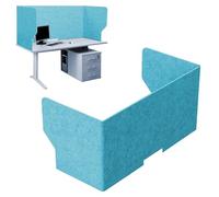 Separador De Mesa Panel De Privacidad, Divisorio Acústico Para Escritorio, Partición De Pantalla, Reducción De Ruido, Para Oficinas, Bibliotecas, Aulas, Área De Oficina Abierta(Lake blue,60cm)