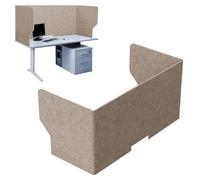 Separador De Mesa Panel De Privacidad, Divisorio Acústico Para Escritorio, Partición De Pantalla, Reducción De Ruido, Para Oficinas, Bibliotecas, Aulas, Área De Oficina Abierta(Lightbrown,60cm)